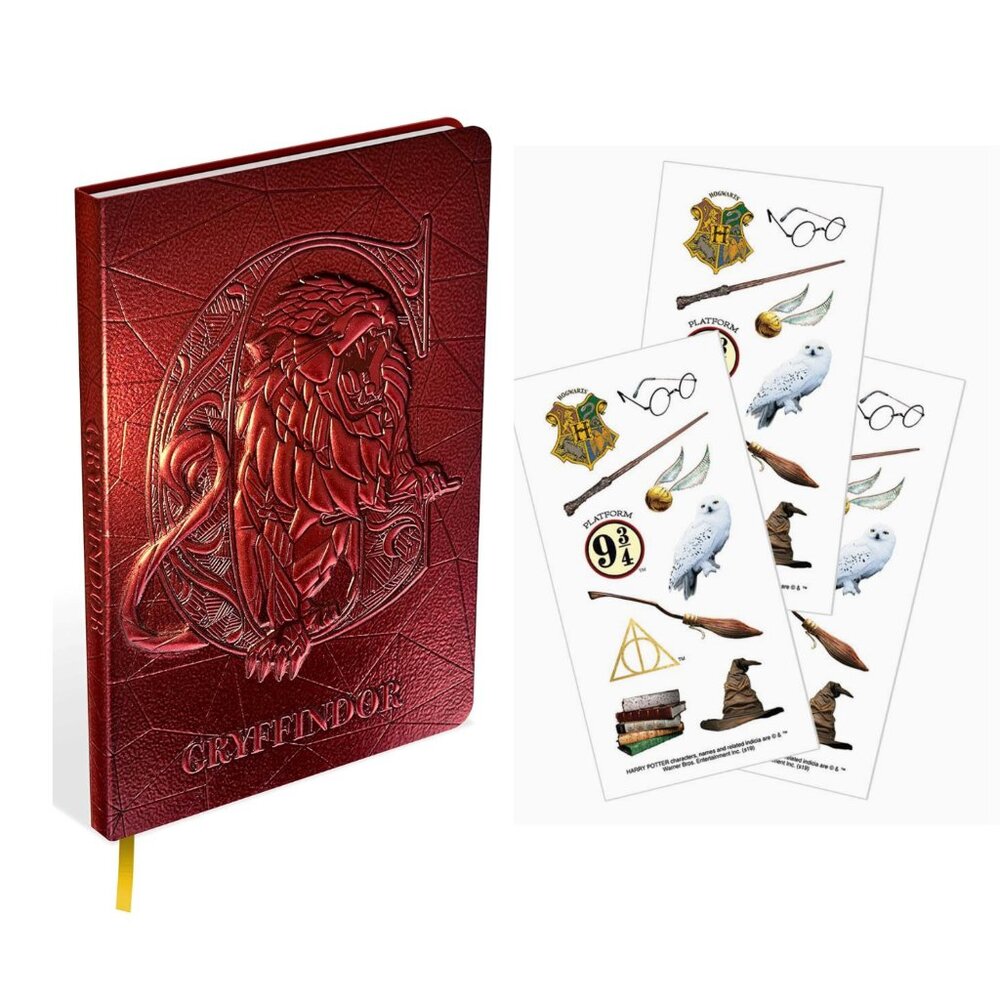 Harry Potter Sculpted Gryffindor Journal and Icon Stickers